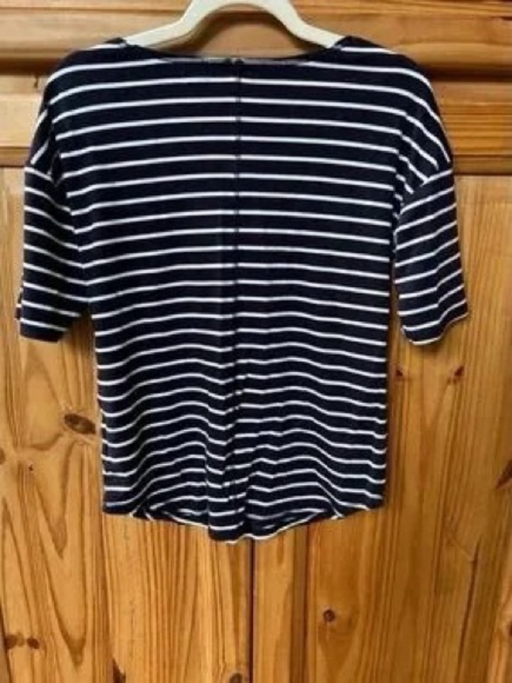 Black & White Striped Women's Tee - Picture 2 of 6